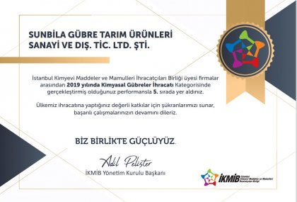 İKMİB 2019 İHRACATIN YILDIZLARI